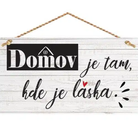 Bohemia Gifts Dekoračný obrázok na zavesenie - Domov