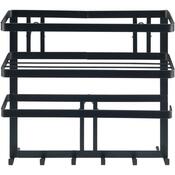 Wenko Multifunktionales Küchenregal mit Haken Gala, 33 x 9 x 30 cm