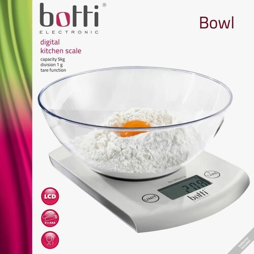 Botti PT-860 digitální kuchyňská váha Bowl
