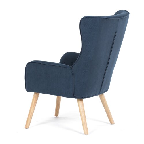 Kreslo ušiak BLUE2, modrá