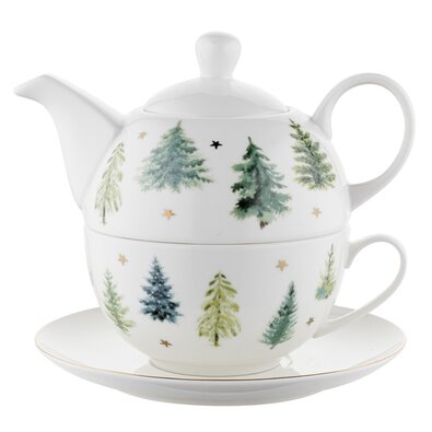 Florina Teekanne mit Tasse Winterland,390 ml