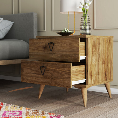 Nachttisch Versa-Ce Walnut
