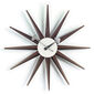 Nástenné hodiny Sunburst Clock 47 cm, orech