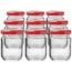 Orion Set of 9 preserving jars with lids, 0.06 l