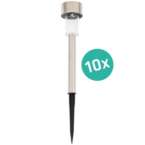 4Home Sada solárních LED lamp, 10 ks, teplá bílá