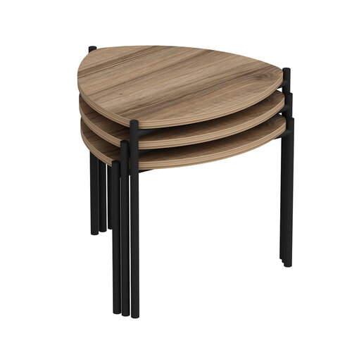 Odkladací stolík Lenny Walnut, 3 ks