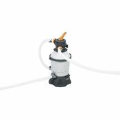 Bestway Oválný nadzemní bazén Power Steel Vista s pískovou filtrací, schůdky a plachtou