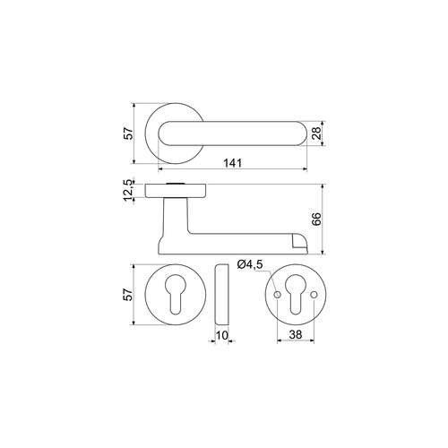 Chytrá klika Smart Touch Handle H.03