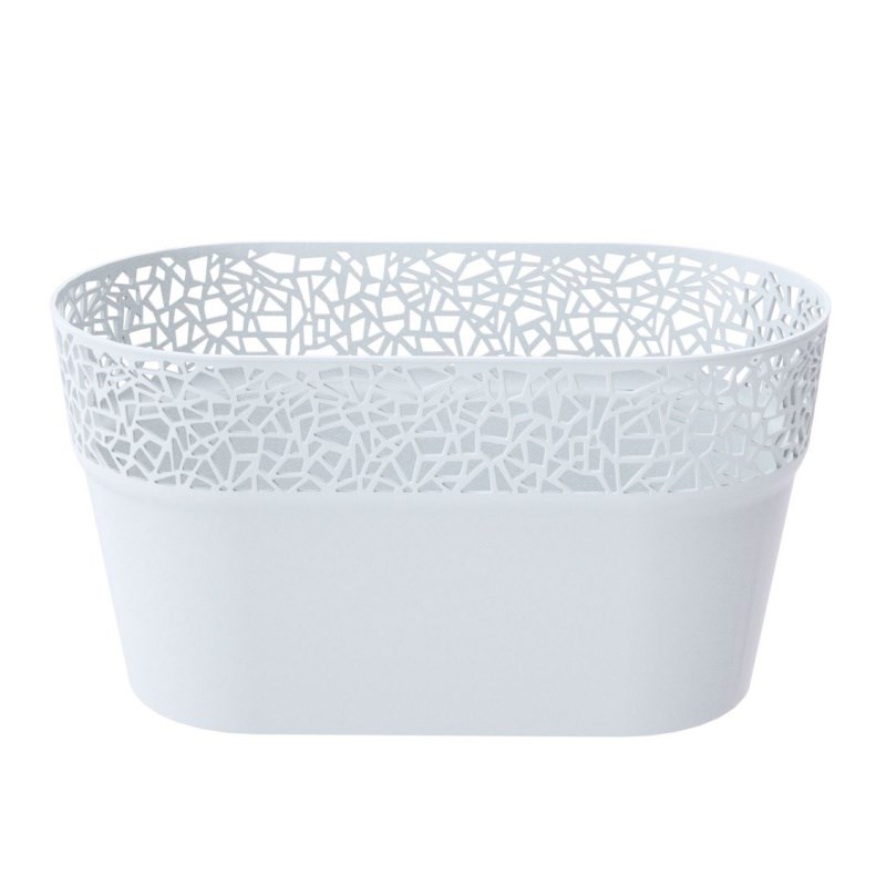 Prosperplast Obal na kvetináč Tree biela, 27,5 cm
