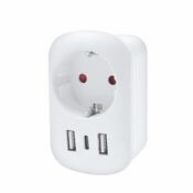 Solight PA03UK Cestovný adaptér UK USB A+C pre použitie vo Veľkej Británii, typ G