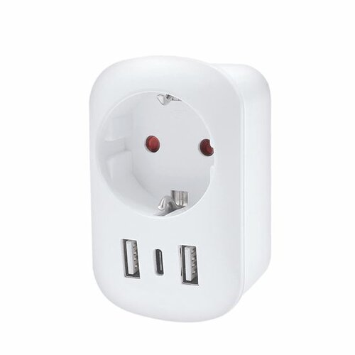 Solight PA03UK Cestovní adaptér UK USB A+C pro použití ve Velké Británii, typ G