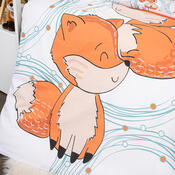 4Home Kinderbettwäsche aus Baumwolle Foxes , 100 x 135 cm, 40 x 60 cm