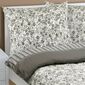 Bellatex Krep posteljno perilo Flower grey, white, 140 x 200 cm, 70 x 90 cm