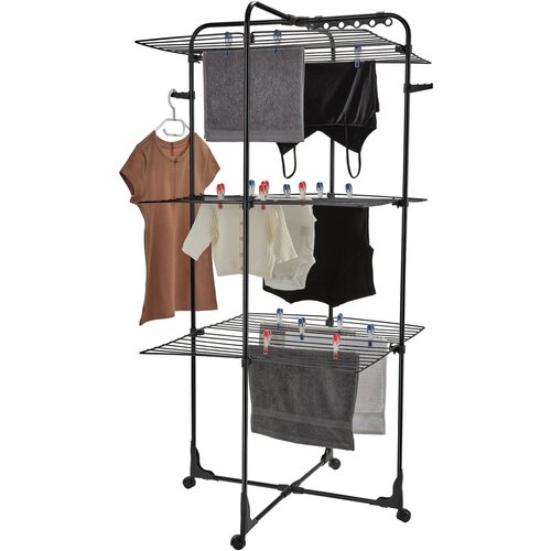 Uscător de rufe Leifheit Classic Tower 340 Black,34 m