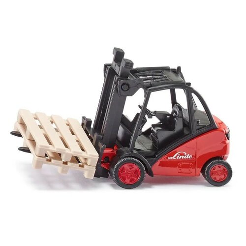 Bruder 2511 Високопідйомний візок Linde з 2 палетами, 1:16, 29 x 22 x 9 см