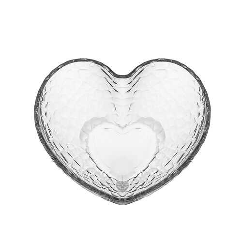 Altom Sada skleněných misek Heart, 15 cm, 6 ks