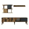 Televízna stena Madrid Anthracite and Walnut