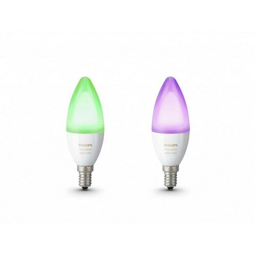 Obrázok Philips Hue White and Color Ambiance 6W E14 set 2ks (929001301302)