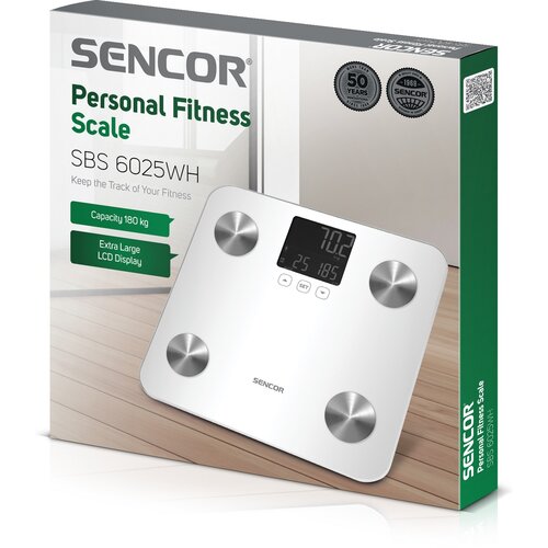 Sencor SBS 6025WH osobista waga fitness, biała