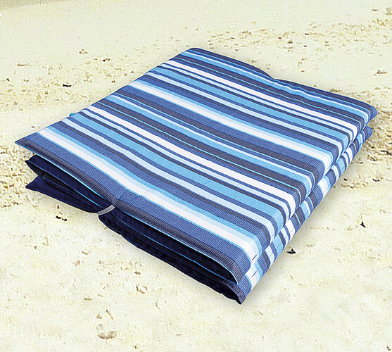 Skládací plážové lehátko, modrá