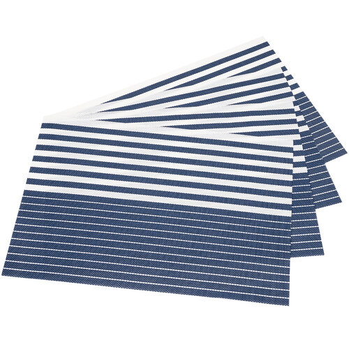Prestieranie Stripe tm. modrá, 30 x 45 cm, sada 4 ks