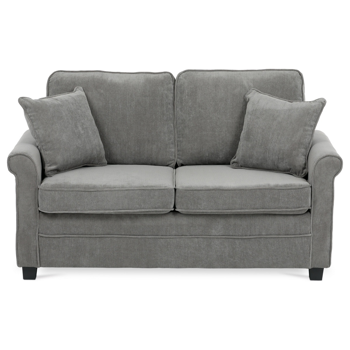 Dvoumístná pohovka ASB-4170 GREY2, manžestr, šedá