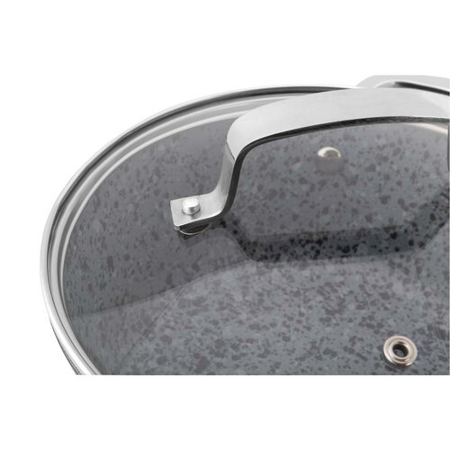 Lamart LT1252 caserolă cu capac Granit, diametru18 cm