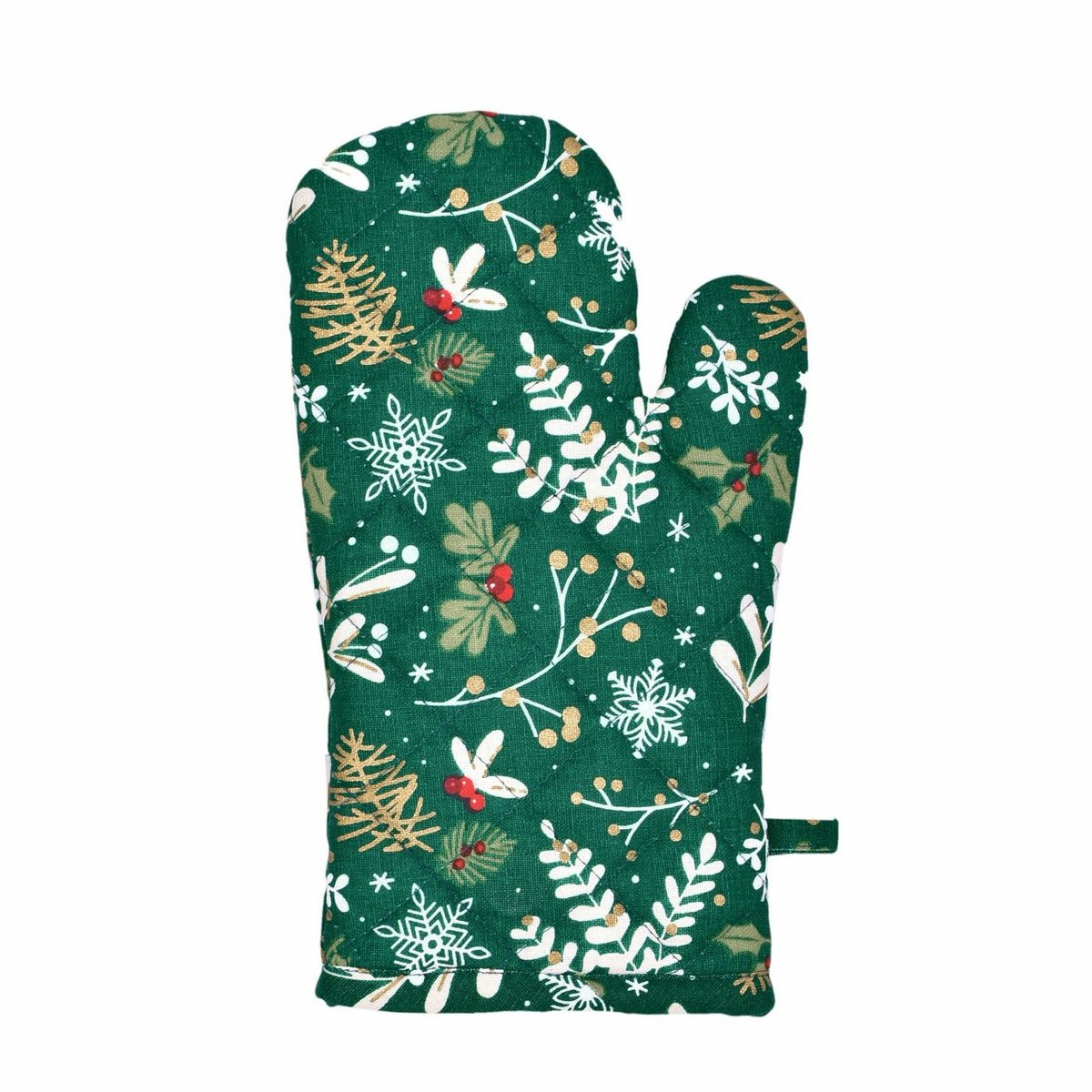 Forbyt Kuchyňská chňapka Zelené Vánoce, 18 x 28 cm