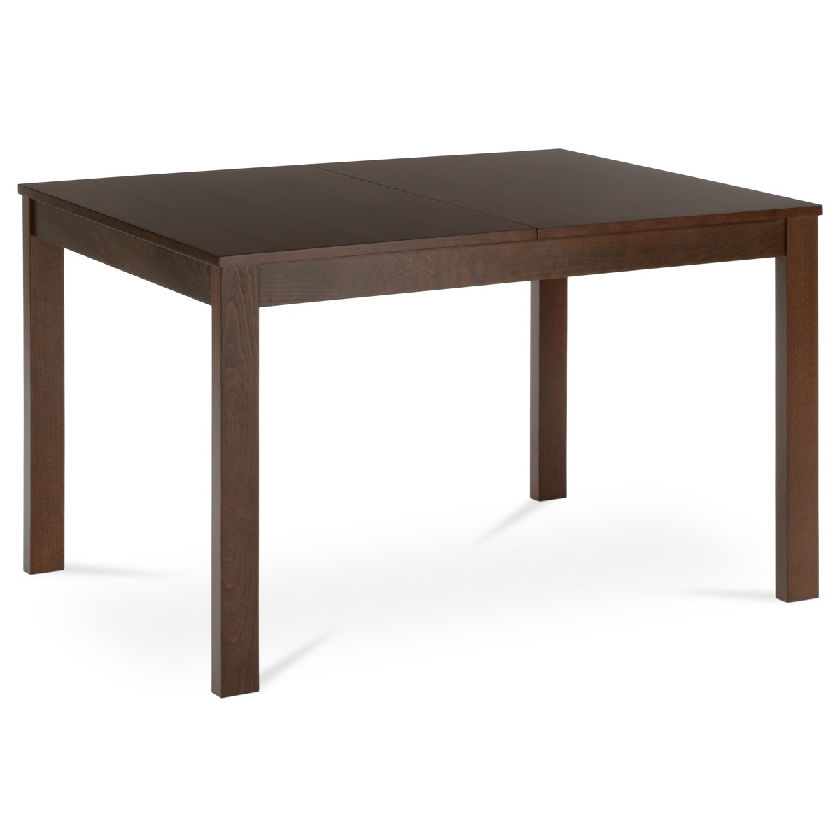 Összecsukható étkezőasztal 120-150 x 80 cm, diófa, sötétbarna termék 2. képe