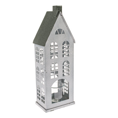 Kovový svietnik Green House, 20 x 14 x 44 cm