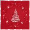 Fa karácsonyi abrosz piros, 35 x 35 cm