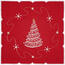 Fa karácsonyi abrosz piros, 35 x 35 cm