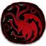 Tvarovaný polštářek Game Of Thrones Targaryen, 35 cm