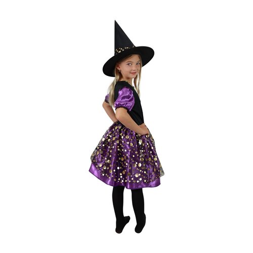 Rappa Costum pentru copii Vrăjitoare violet,mărimea 3.5 mm, w. M