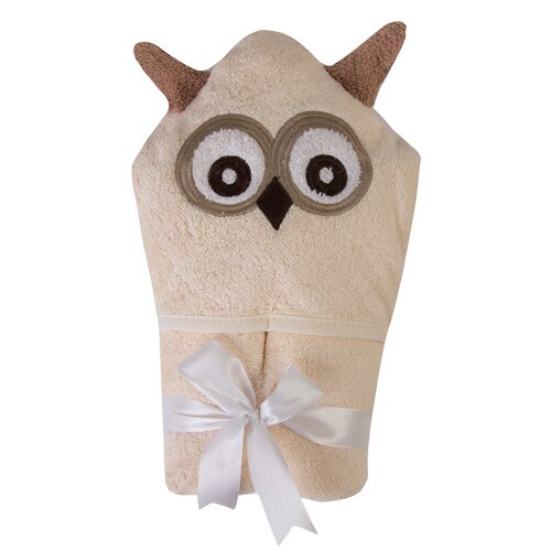 Babymatex Brisa za dojenčke s kapuco Jimmy Sova,80 x 80 cm