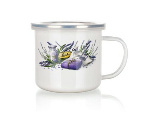 Banquet Emaillebecher Lavendel 500 ml