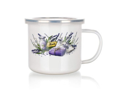 Banquet Emailed mug Lavender 500 ml