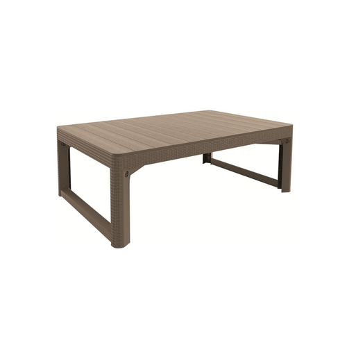 Stôl Keter Lyon z ratanu 116 x 72 x 40 – 66 cm, cappuccino