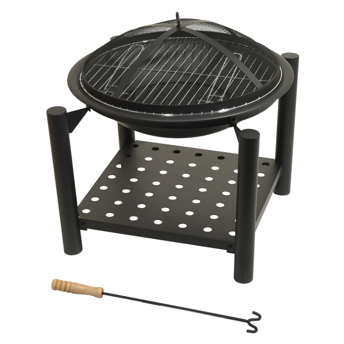 Cattara 13015 Sabatini kandalló grillráccsal , 54x 55 x 54 cm akciós termékkép 1