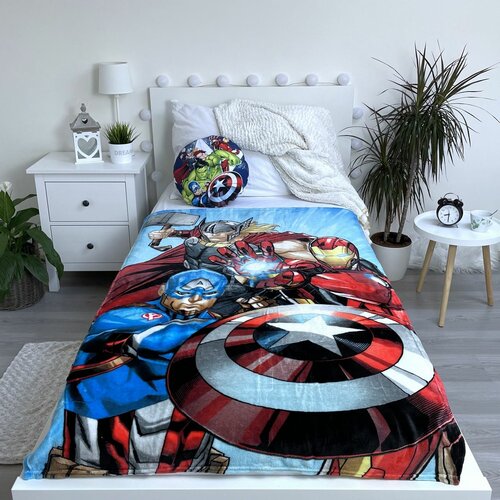 Jerry Fabrics Otroška odeja Avengers Heroes 02,100 x 150 cm