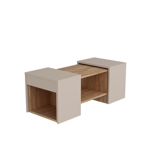 Zestaw stolików konferencyjnych Sartos Beige and Atlantic Pine, 3 szt.
