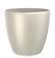 Plastia Plastična posoda za cvet Perla 16 cm,biserno bela