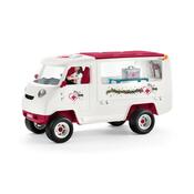 Schleich 42439 Mobil állatorvosi rendelő csikóval és állatgondozóval, új