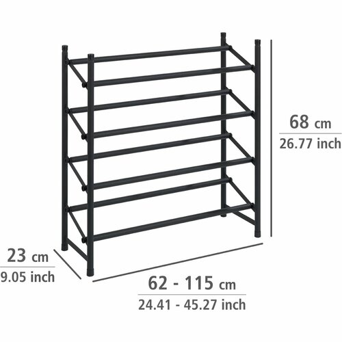 Wenko Pantofar telescopic din metal HERO