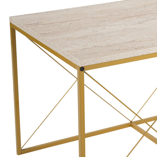 Couchtisch Defne Gold Travertine