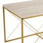 Couchtisch Defne Gold Travertine