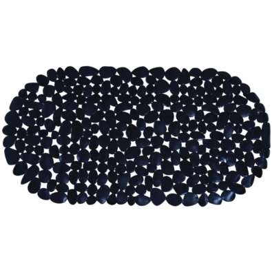 Spirella GALETS csúszásgátló fürdőkád alátét,fekete, 99 x 39 cm