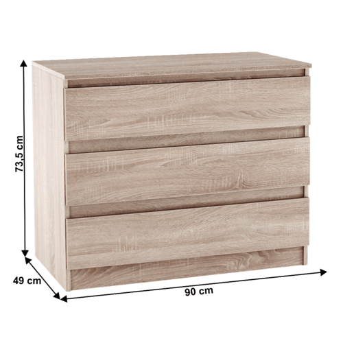 HANY NEW 003 komód, sonoma tölgy