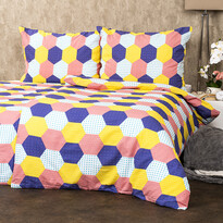 4Home Krepové obliečky Patchwork pastel, 140 x 200 cm, 70 x 90 cm 4Home Krepové obliečky Patchwork pastel