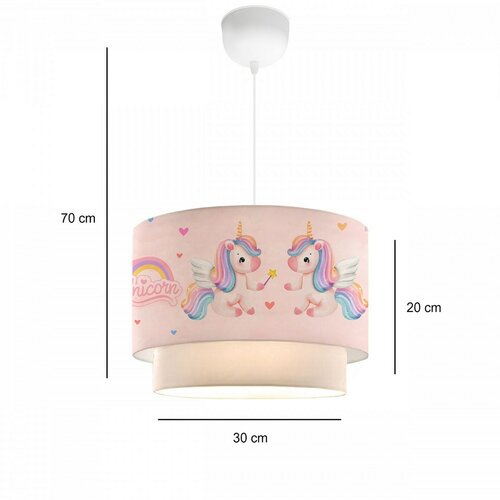Lampa wisząca 241288 Ponny, różowa